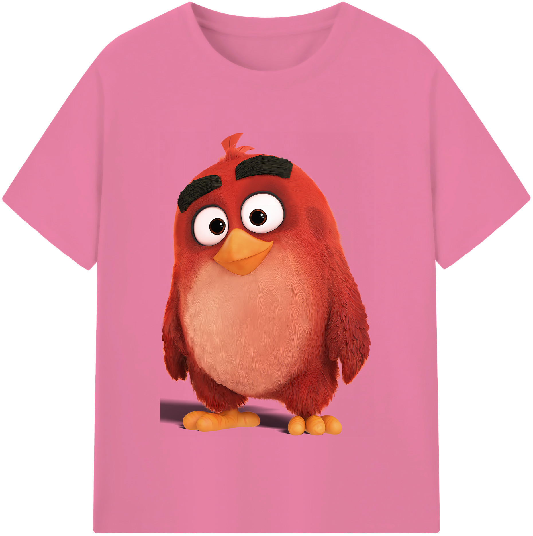 （画像用） Angry Birds アングリーバード 綿100％半袖Tシャツ（フロントプリント）
